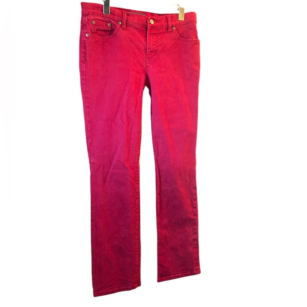 Lauren Ralph Lauren Modern Straight Jeans - Red  size 10